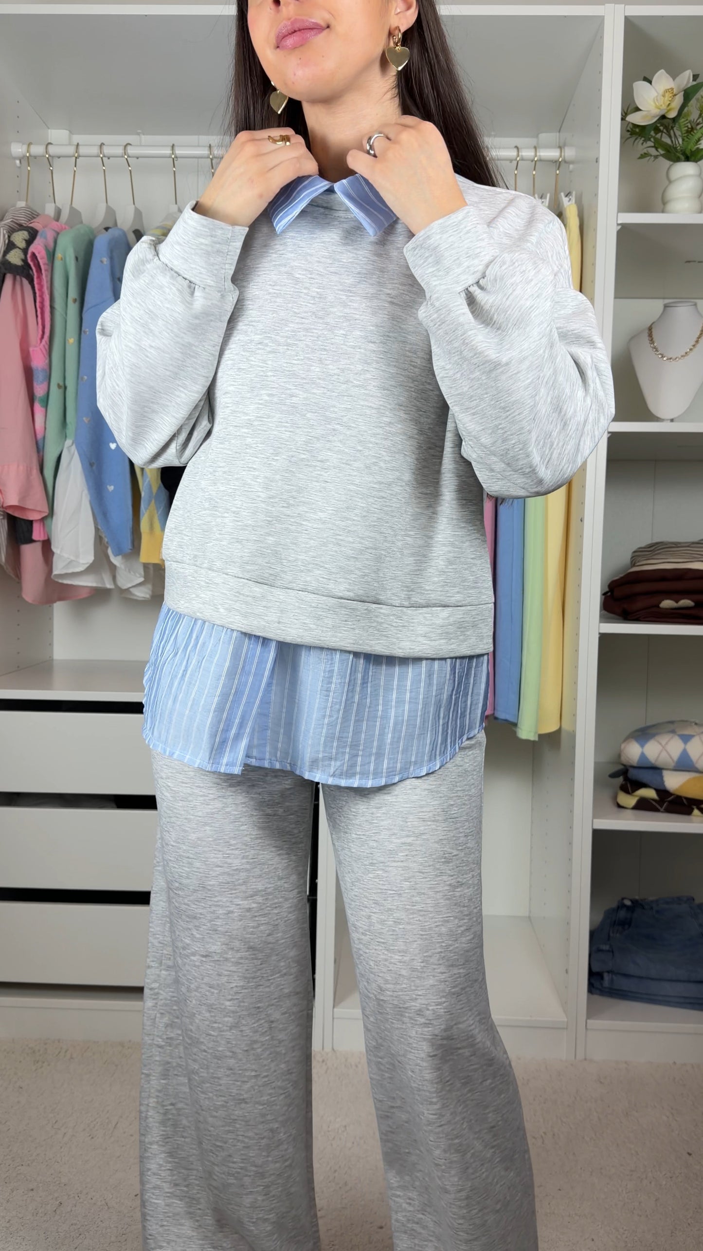 Conjunto fato de treino