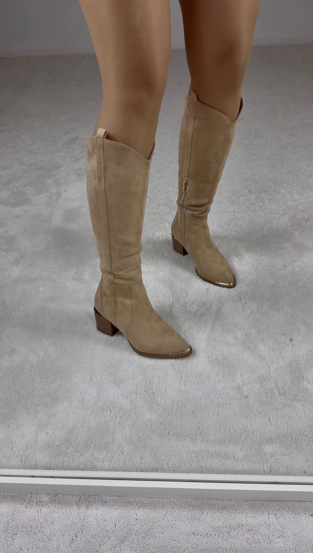 Botas texanas bege