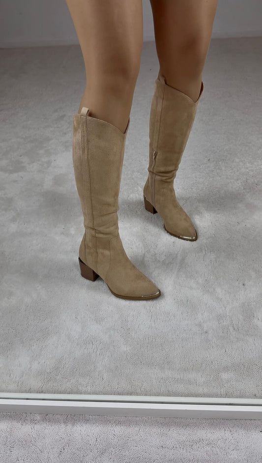 Botas texanas bege