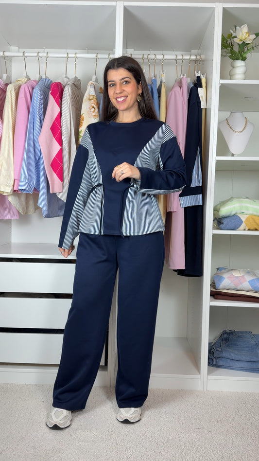 Conjunto fato de treino