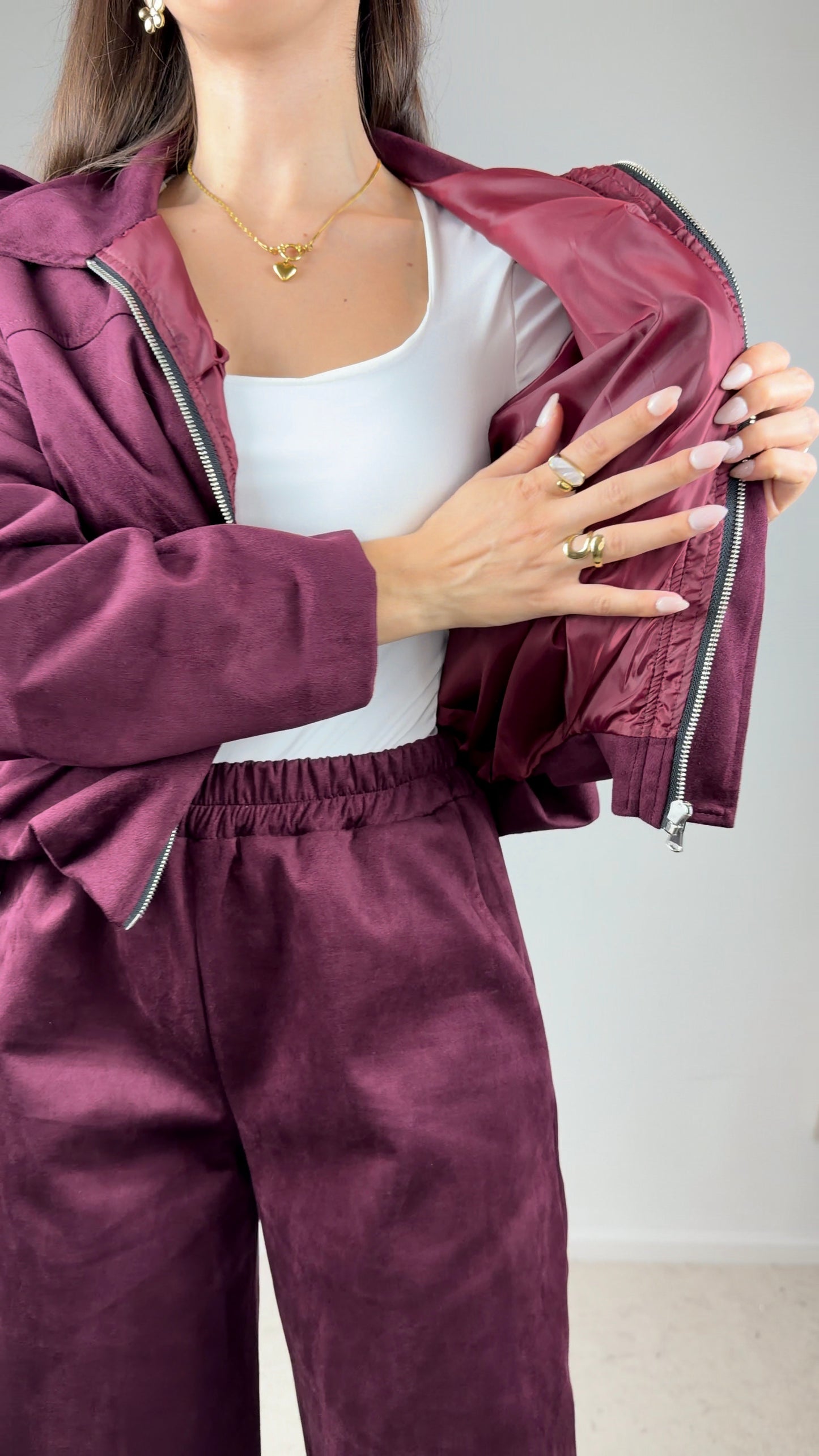 Conjunto inspiração zara em pele de pêssego