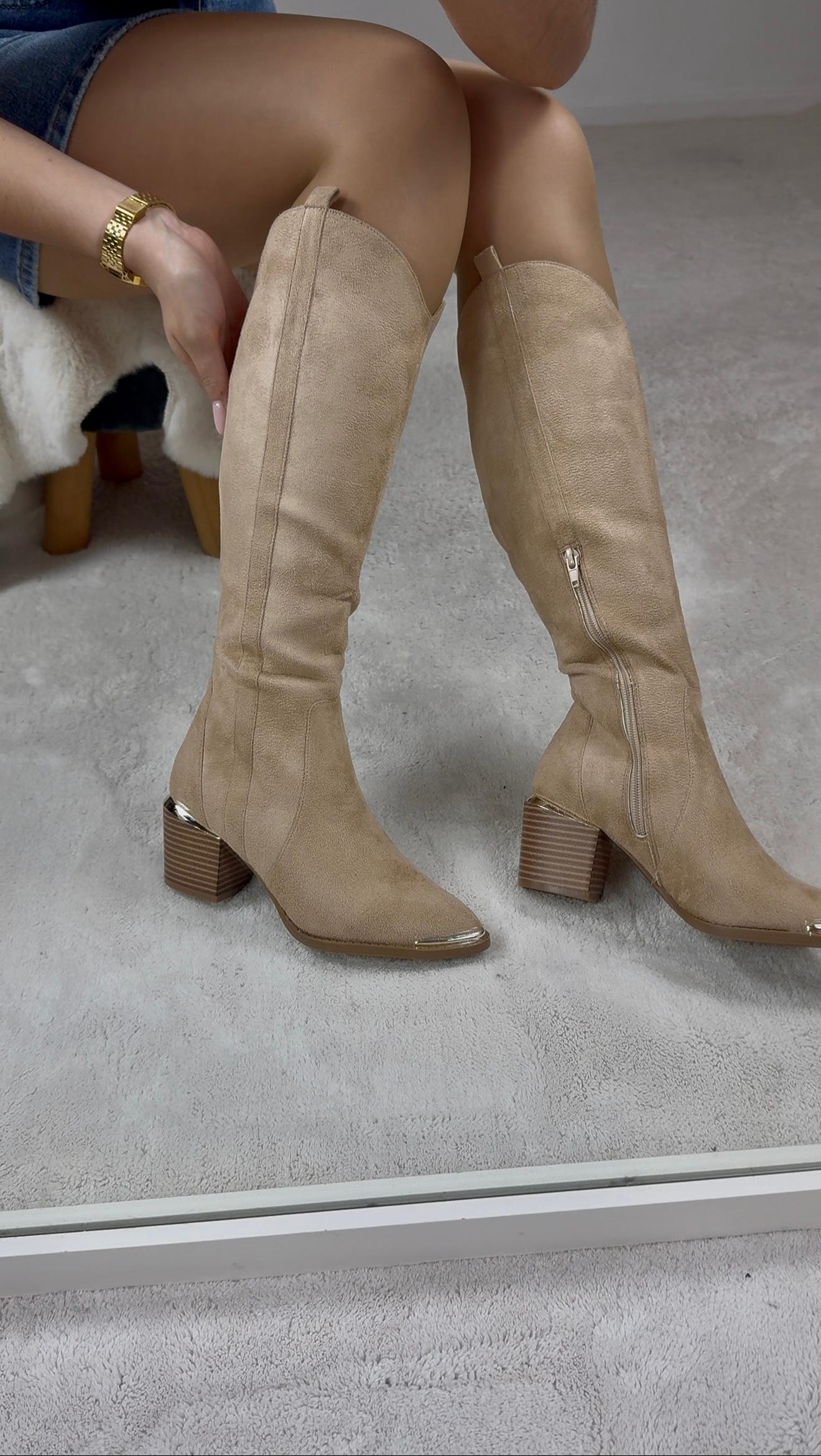 Botas texanas bege