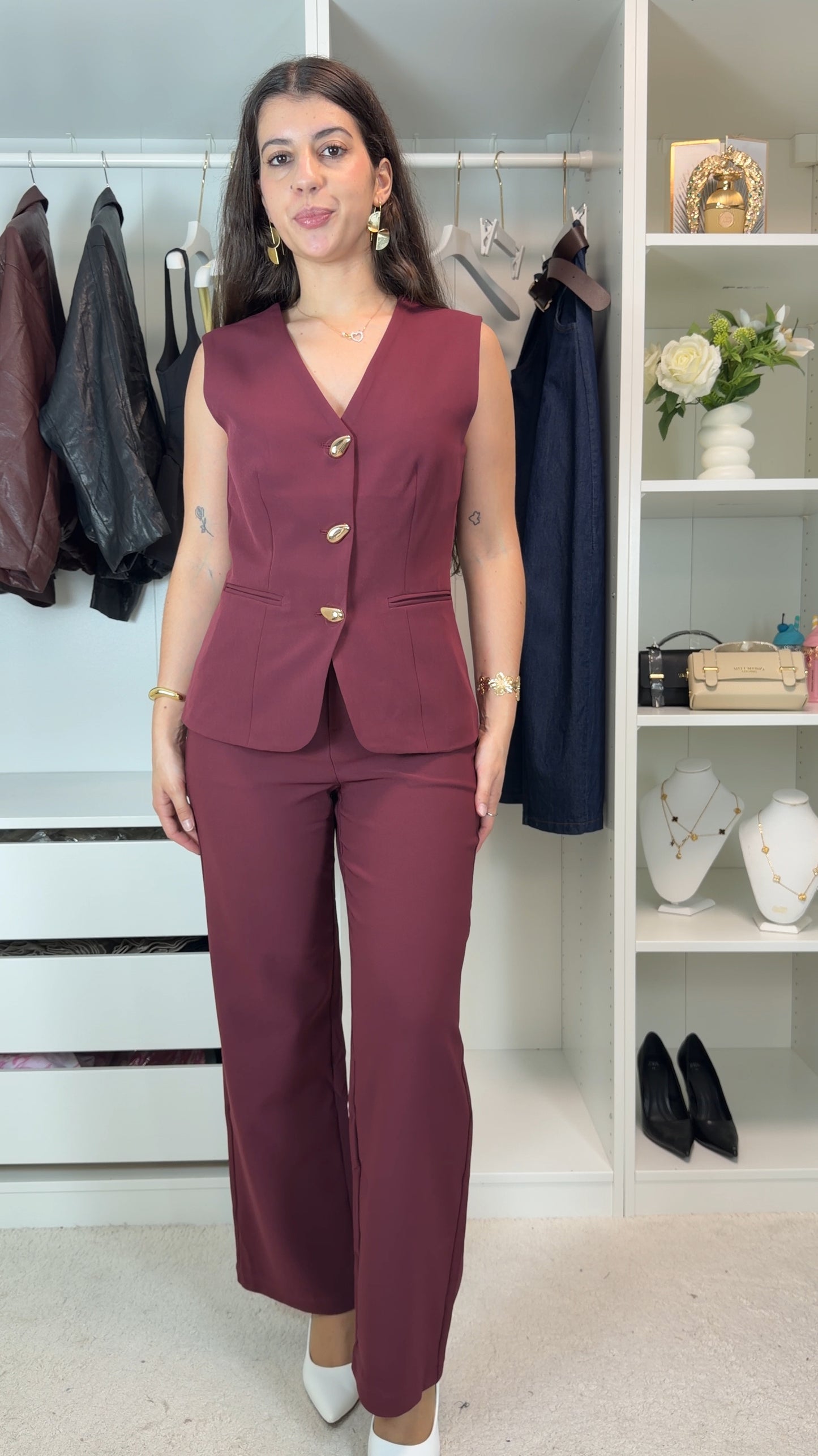 Conjunto de colete Moda Ana