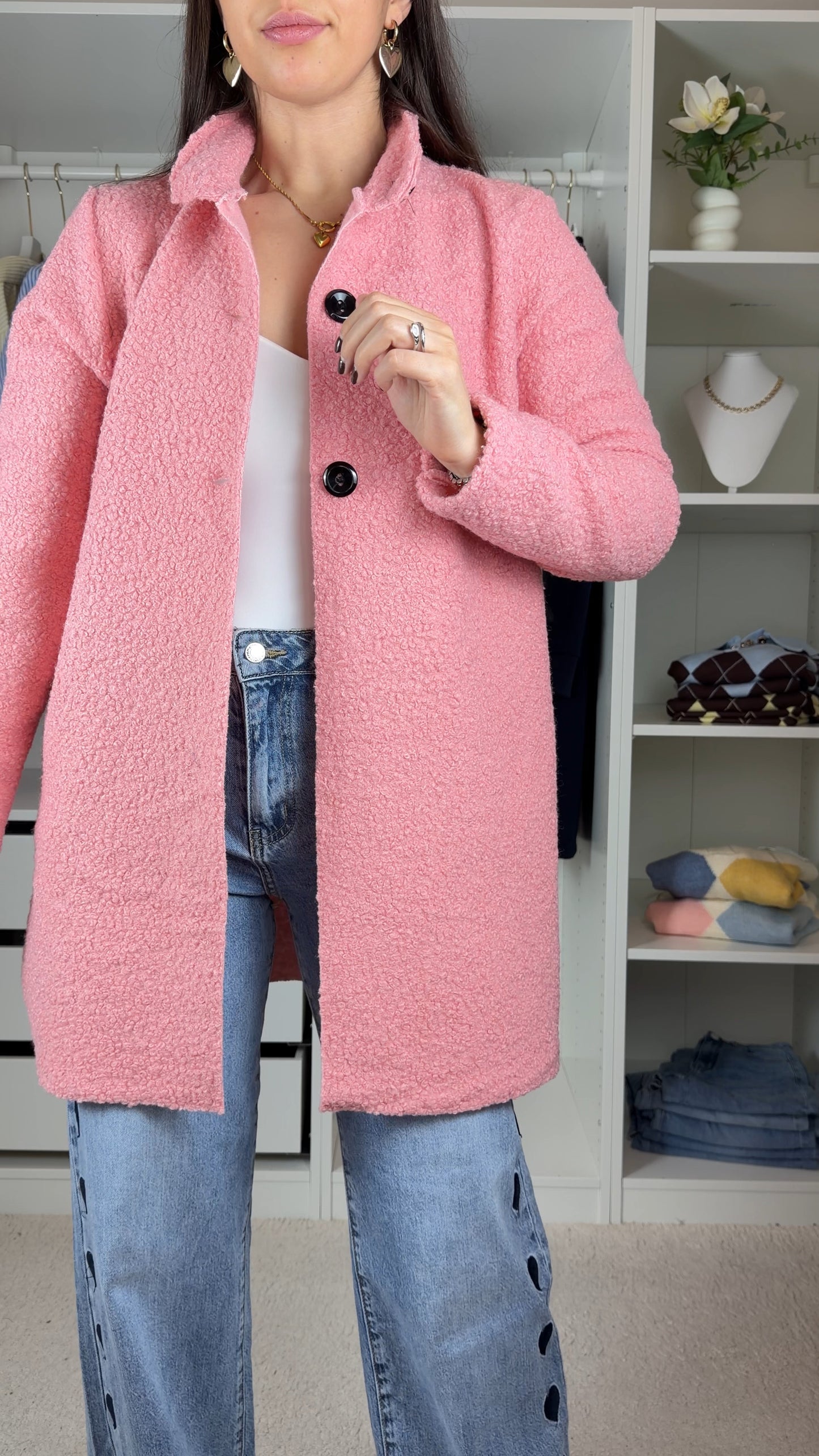 Casaco em pelo de ovelha