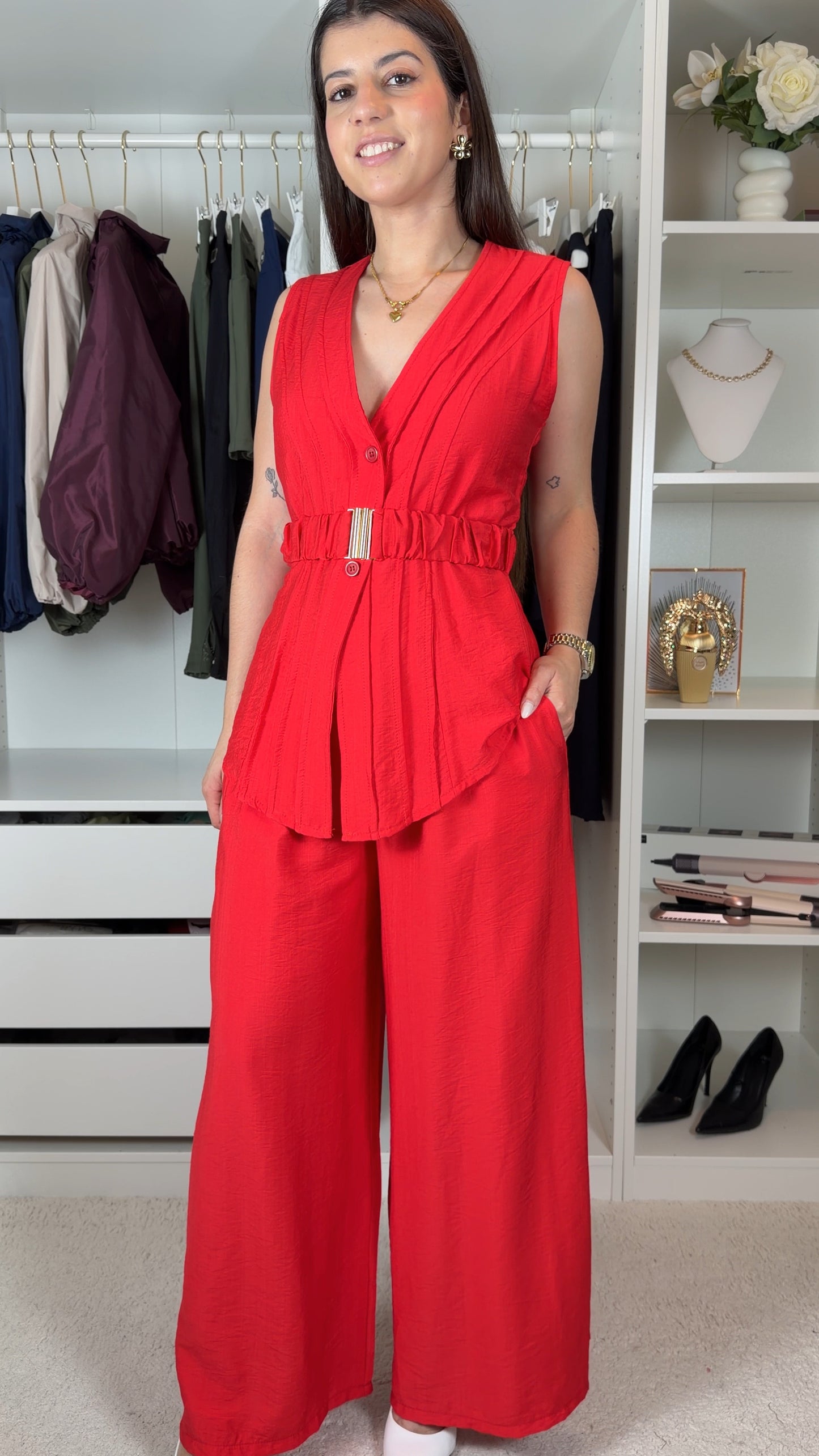 Conjunto com colete