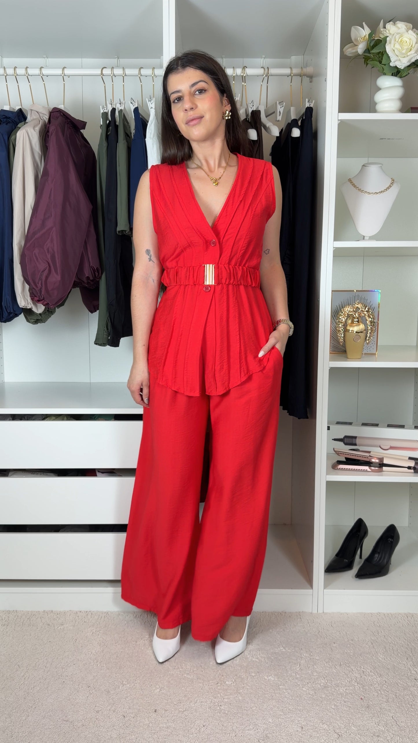 Conjunto com colete