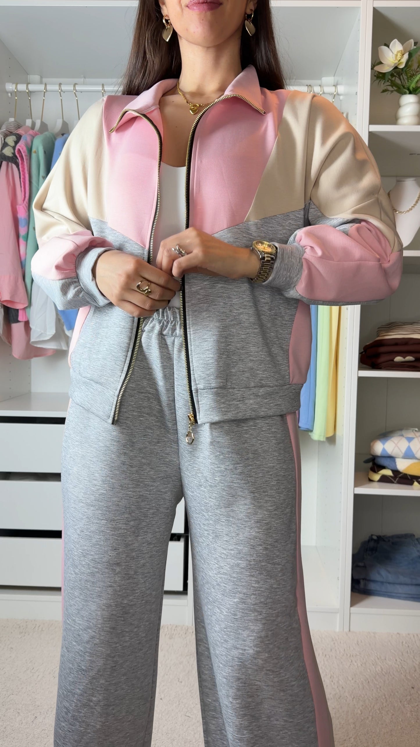 Conjunto fato de treino