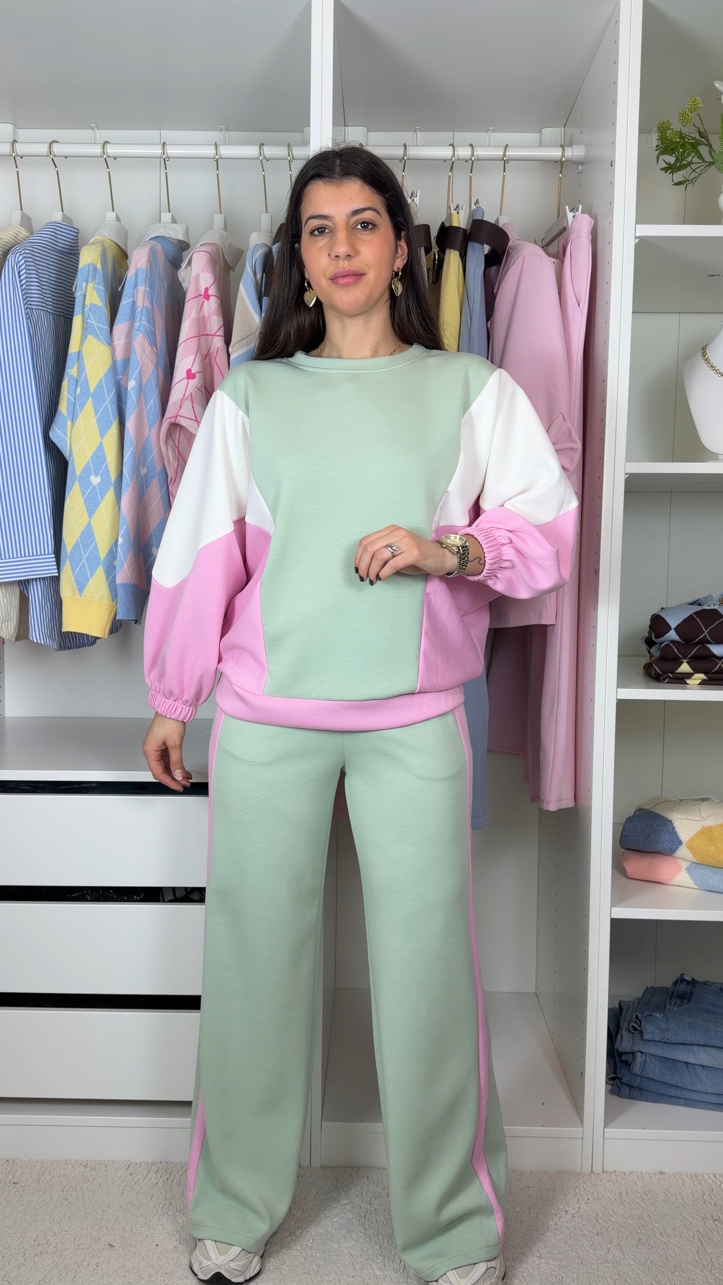 Conjunto fato de treino