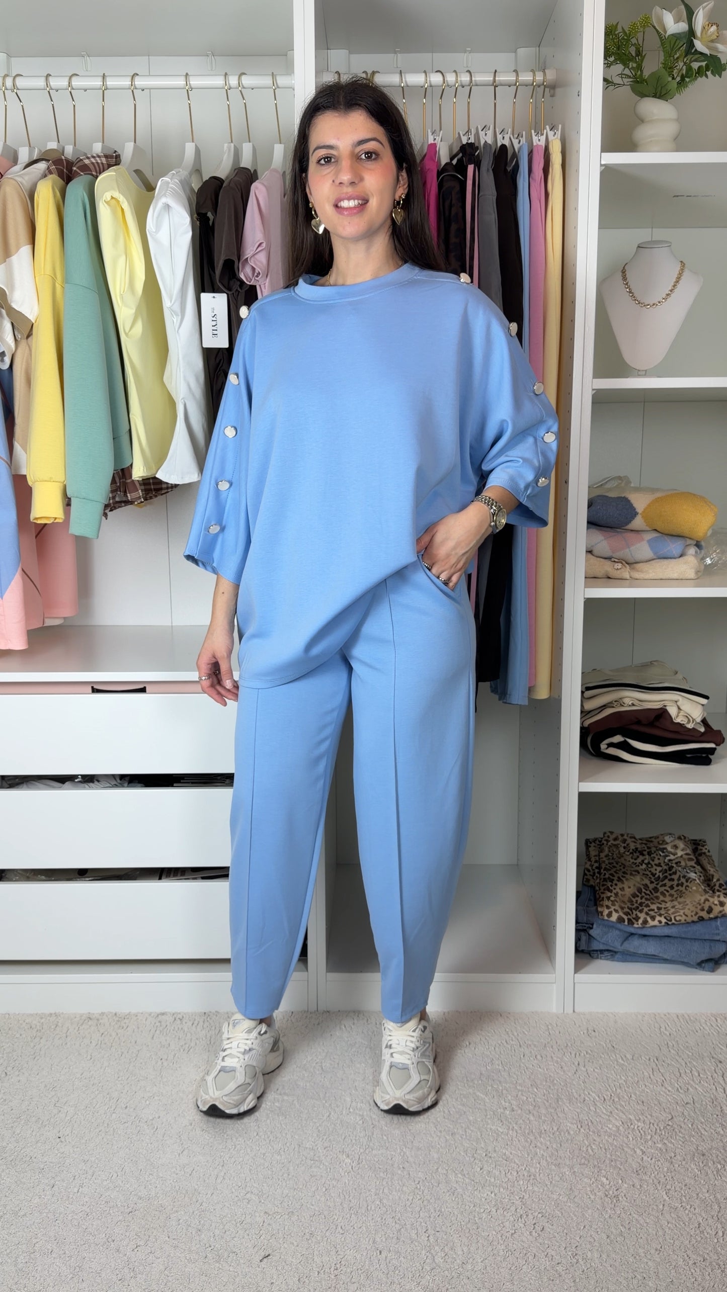 Conjunto fato de treino