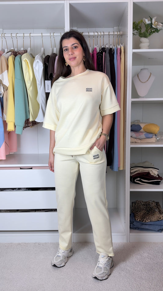 Conjunto fato de treino