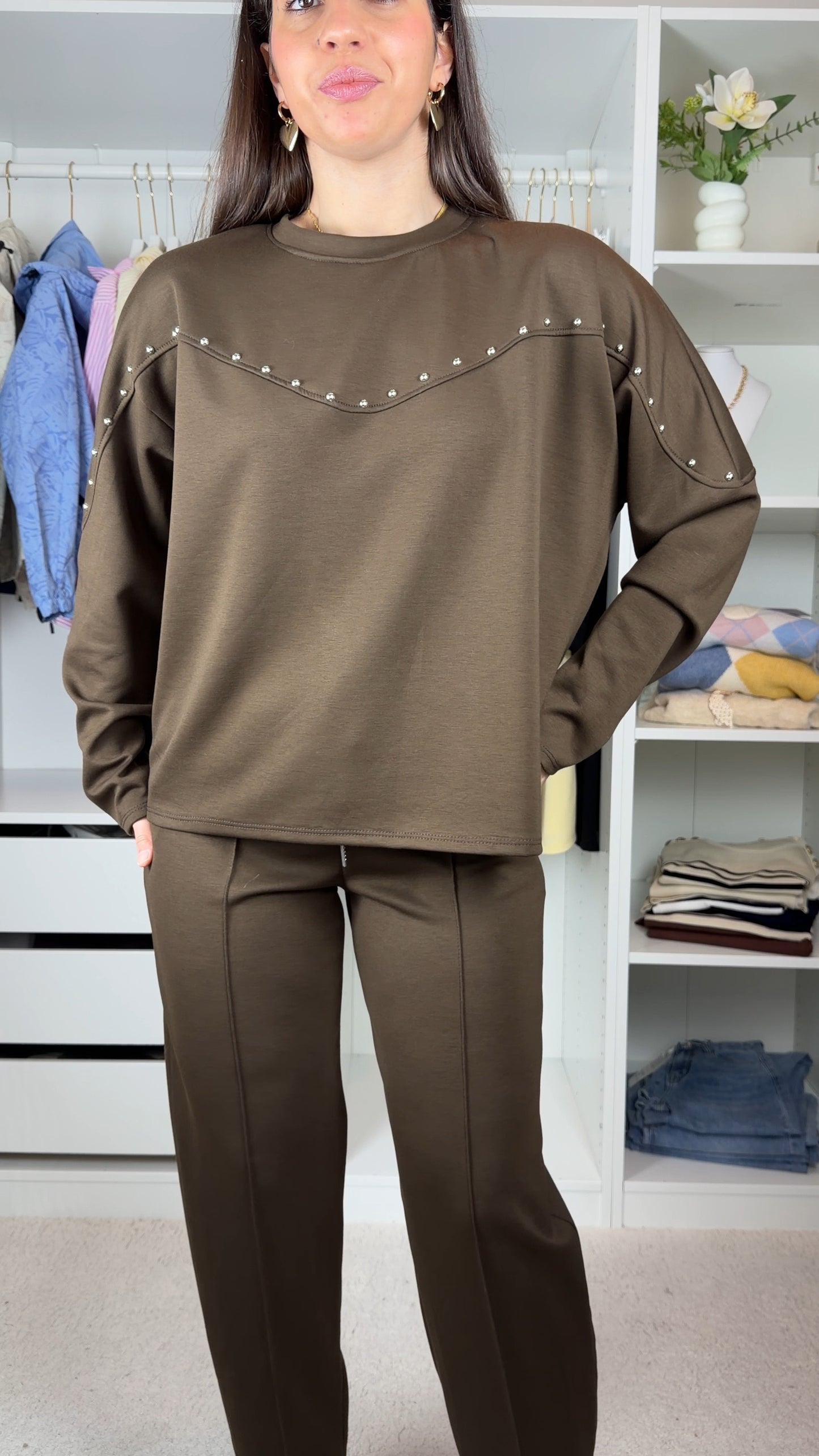 Conjunto fato de treino