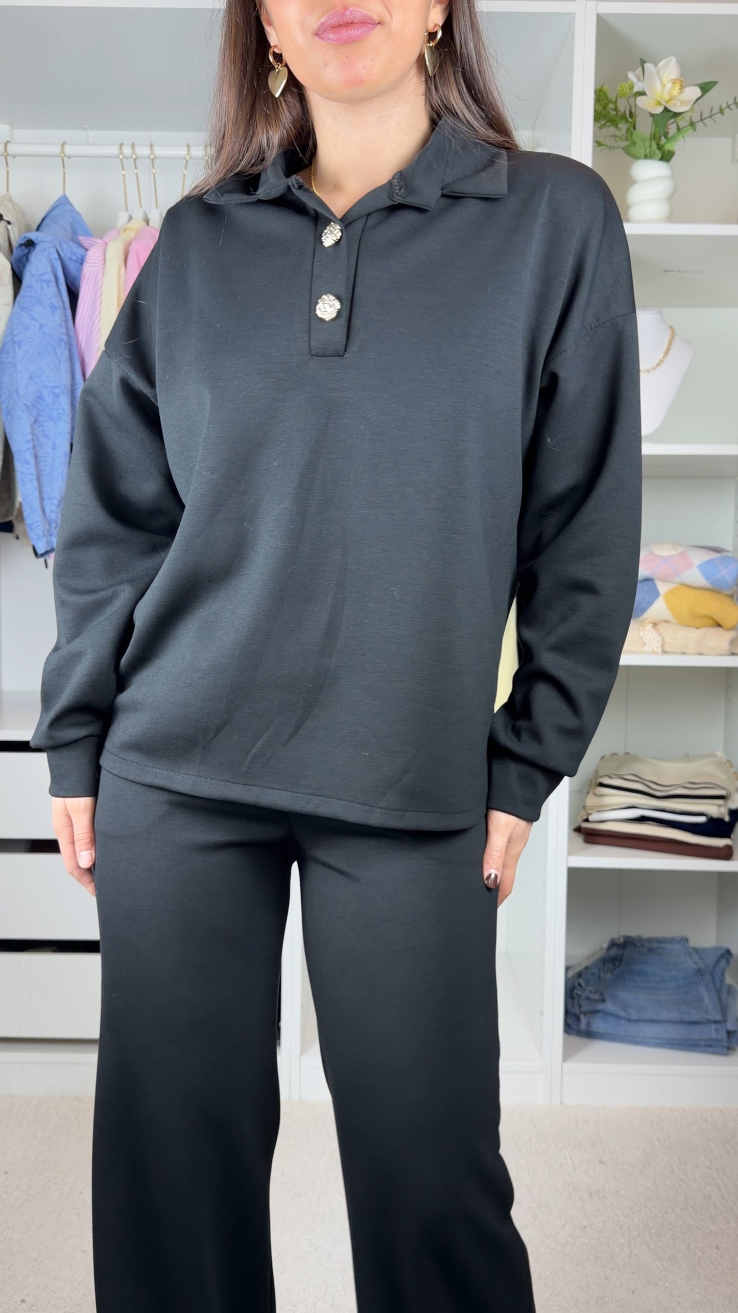 Conjunto fato de treino