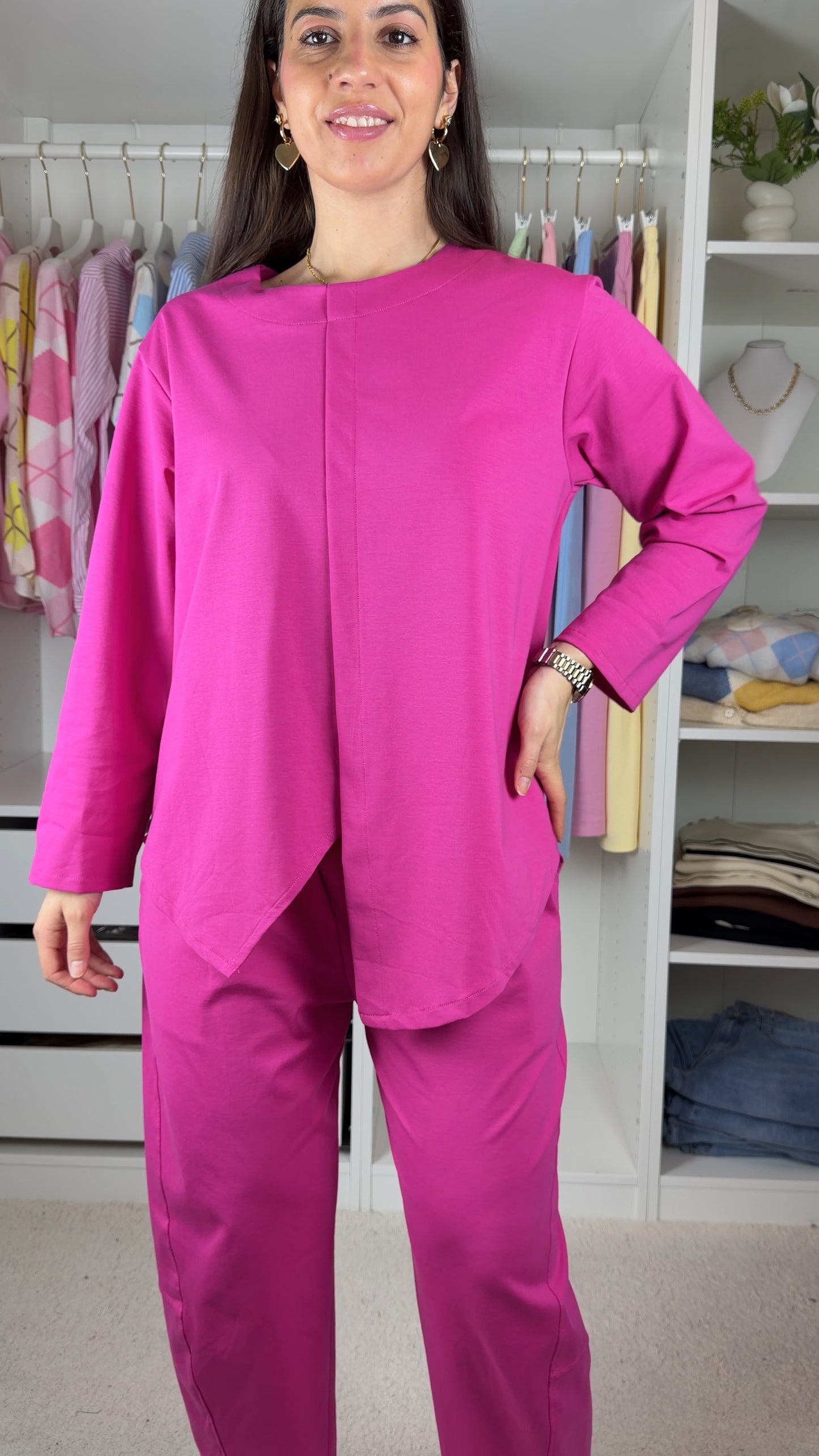 Conjunto fato de treino