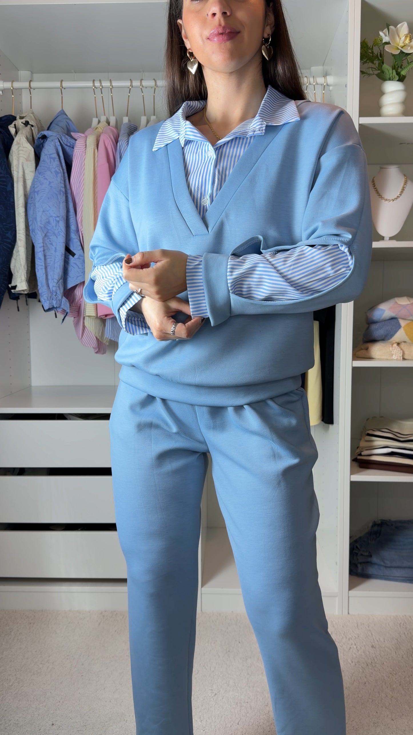 Conjunto fato de treino