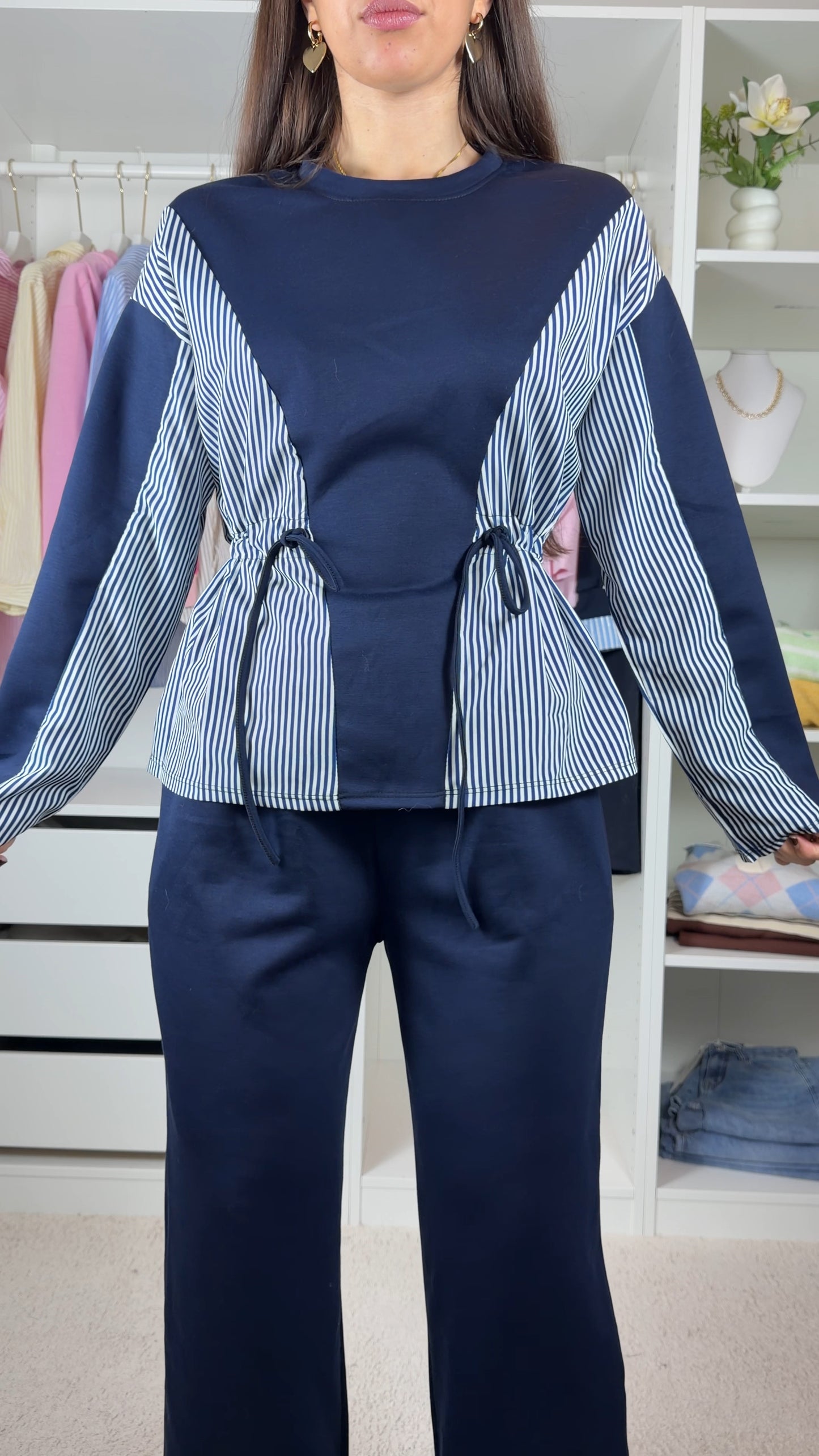 Conjunto fato de treino