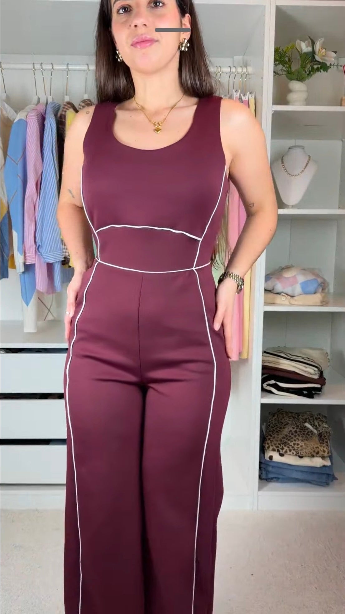 Conjunto de casaco c/ macacão