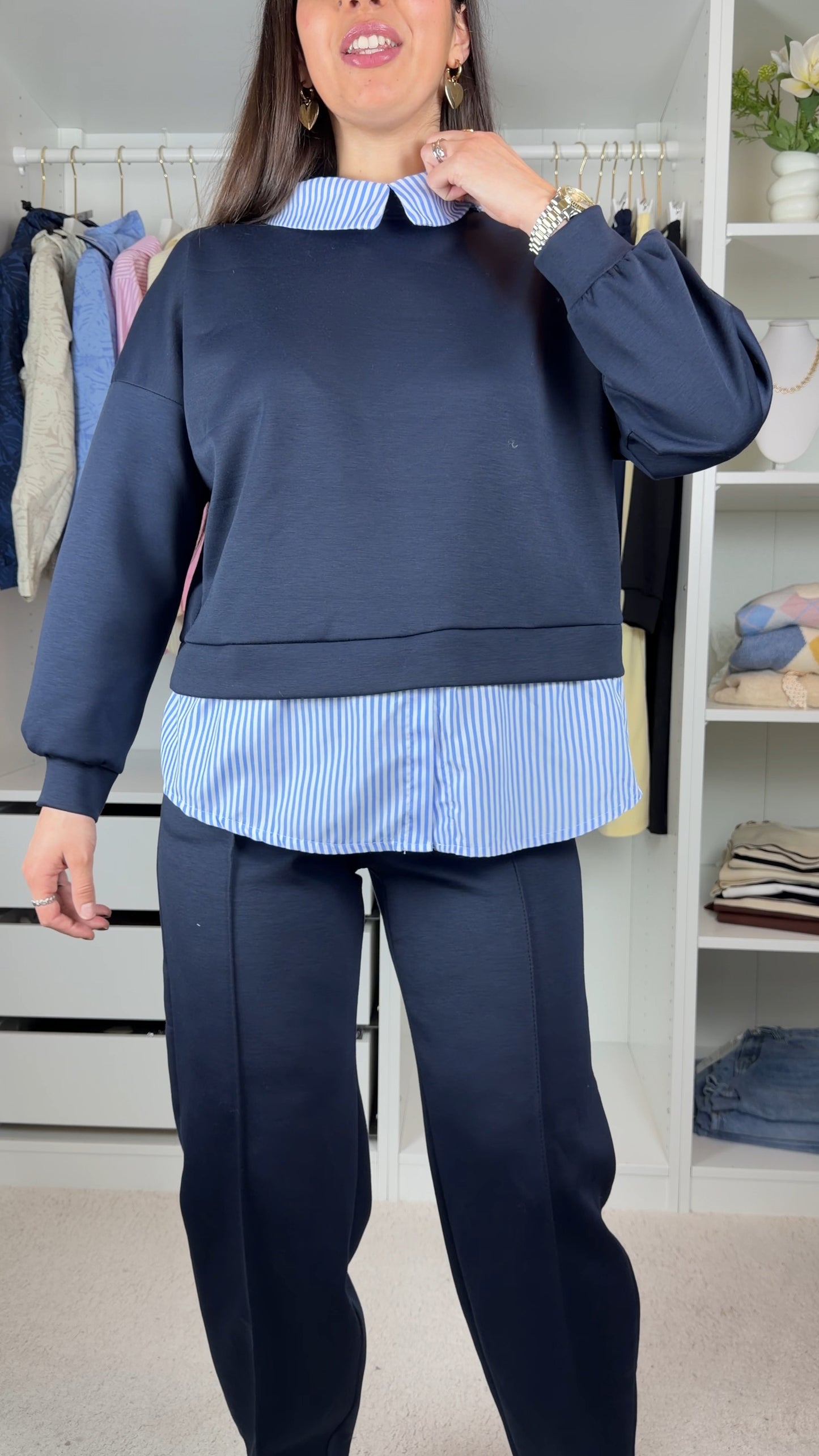 Conjunto fato de treino