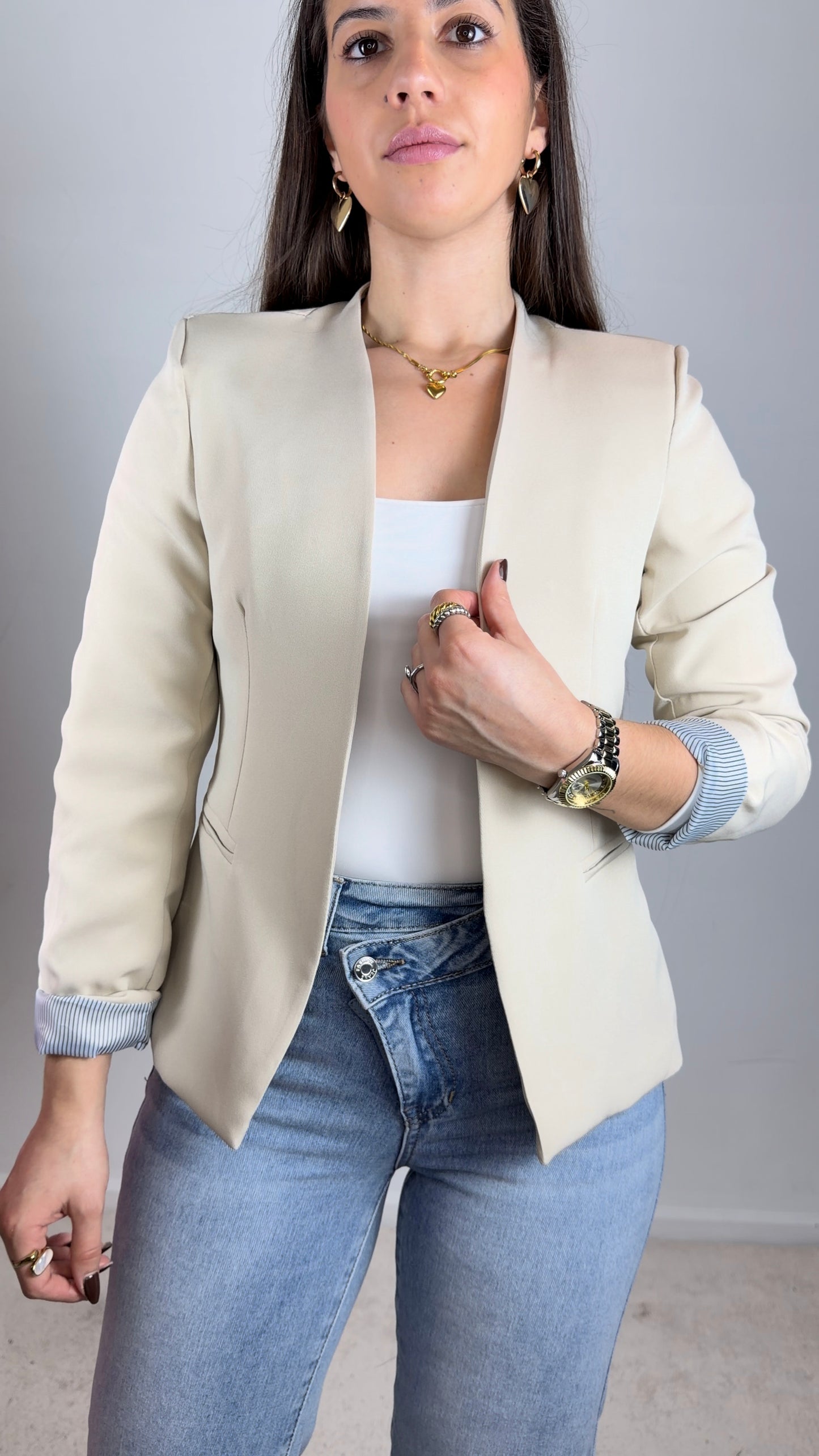 Blazer c/riscas no punho