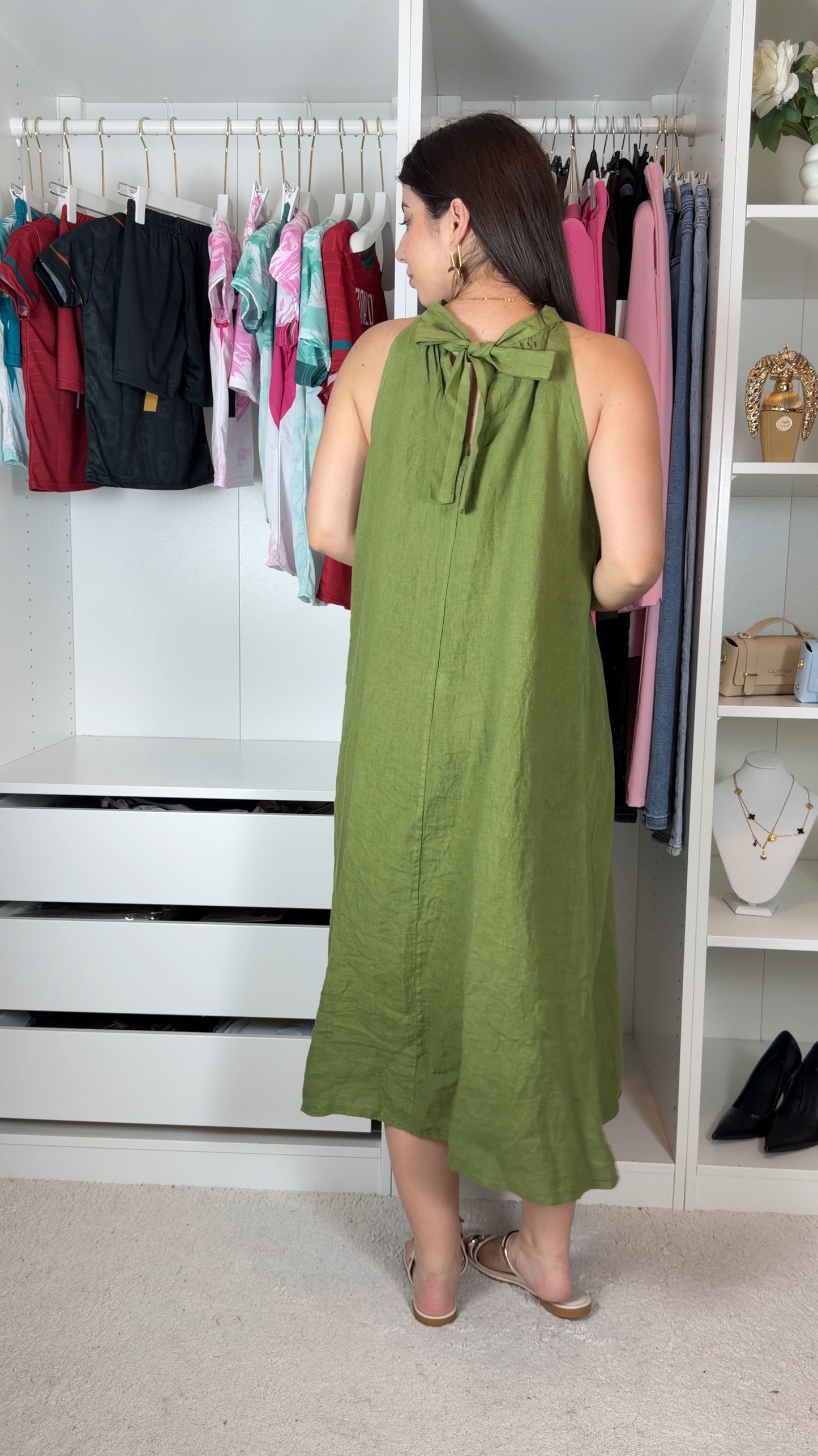 Vestido 100% linho