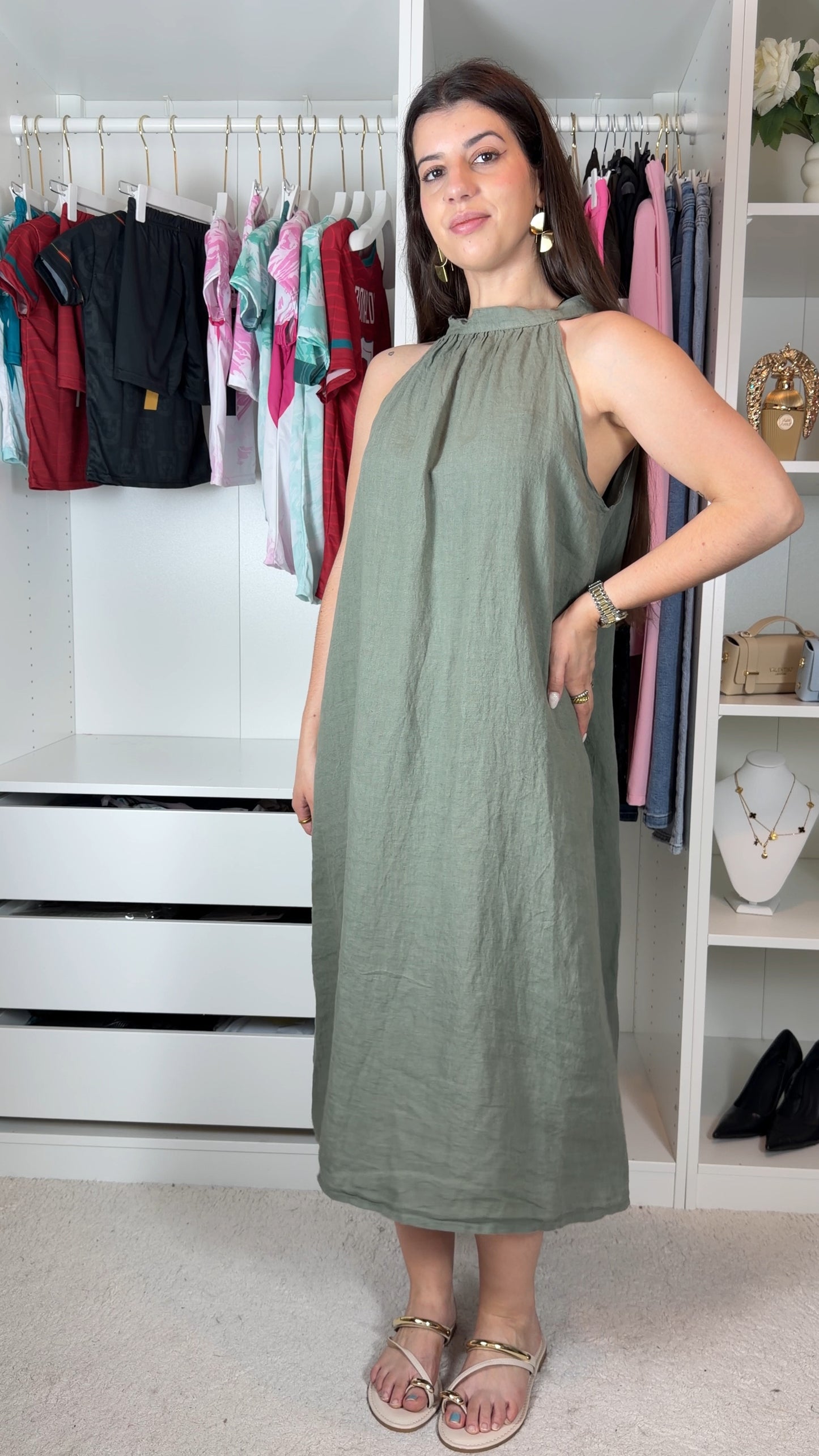 Vestido 100% linho